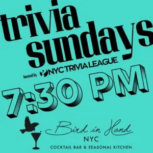 Trivia Night – Bird in Hand